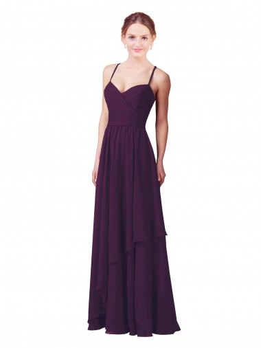 Online Roman Style Luxe Chiffon Bridesmaid Dress