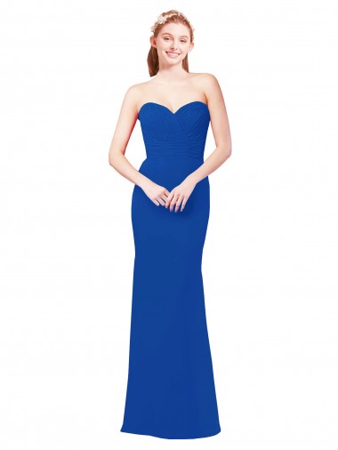 Online Elegant Chiffon Bridesmaid Dress with Matching Tie