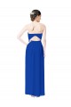 Strapless Sweetheart Keyhole Back Long Chiffon Bridesmaid Dress