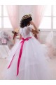 Ivory Ball Gown Sweetheart Floor Length Flower Girl Dress