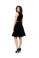 Two Piece Short Lace Cocktail Bridesmaid Dress with Jewel Neckline