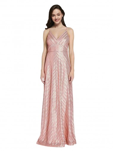 Online High Neck Low Back Sparkling Formal Sequin Bridesmaid Dress / Prom Dress