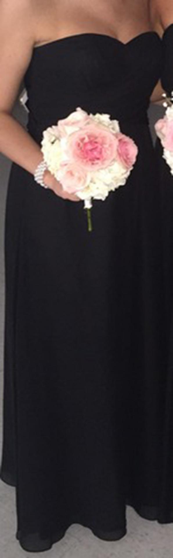 Twisted Strapless Sweetheart Neckline Long Chiffon Bridesmaid Dress