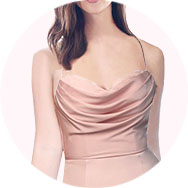 Online Cowl Neck Bridesmaid Dresses