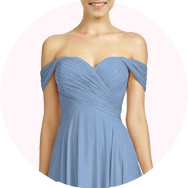 Online Off the Shoulder Bridesmaid Dresses