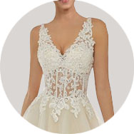Online V-Neck Wedding Dresses